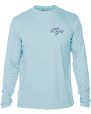 BORNOFWATER Spearfishing T-Shirt: UV Performance Long Sleeve: Skull & Spearguns