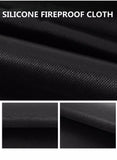 Double Sided Silicone High Temperature Resistance Portable Fireproof Grill Mat for Outdoors Camping