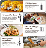 GOUTDOORS Outdoor Stainless Steel Barbeque BBQ Grilling Tools Set